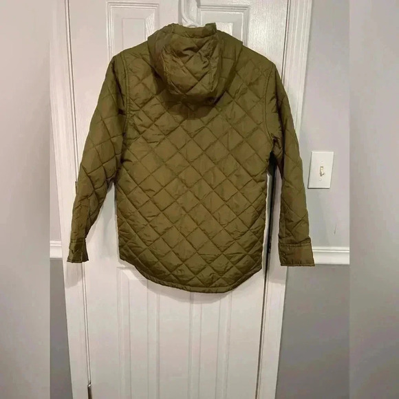 Old Navy NWT Boys size XL Green and Orange Jacket with pockets and a hood - Picture 2 of 6